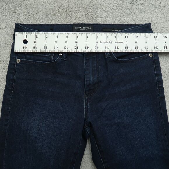 Banana Republic Jeans Womens Size 27 Blue Low-Rise Skinny Denim Pants 27" Inseam - Picture 15 of 16